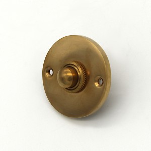 sonnette Art Nouveau en laiton patiné | plaque de sonnette avec bouton de sonnette| sonnette ancienne P9231